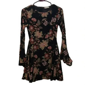 Altar'd state Black floral dress